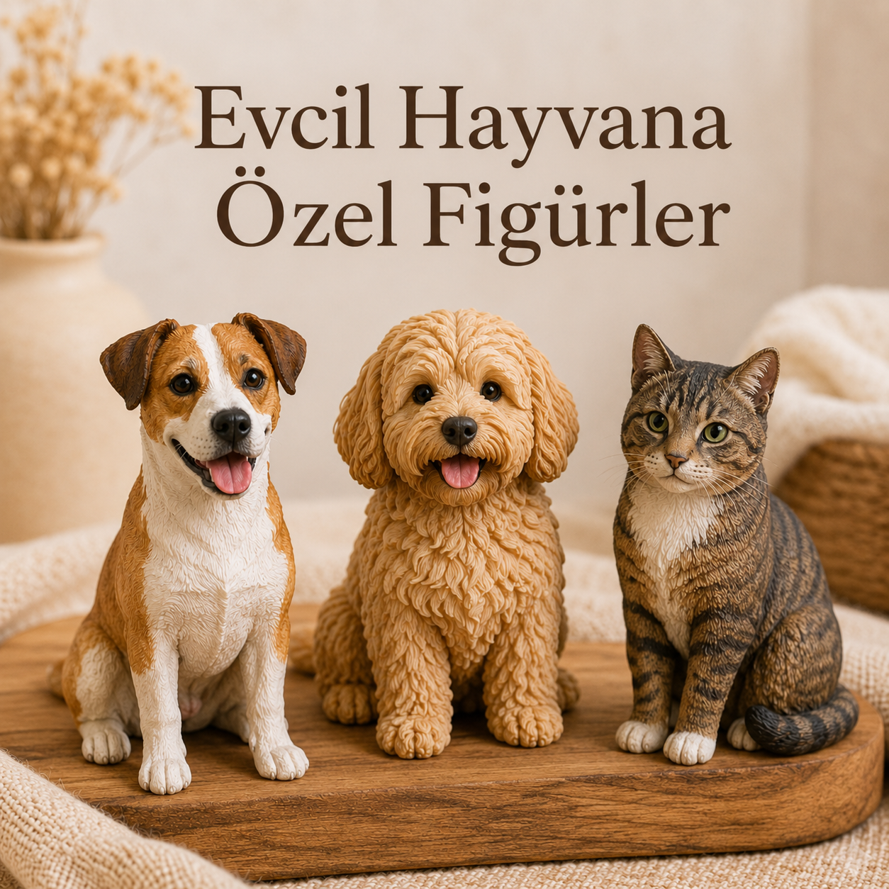 Evcil hayvan figürü yan detay