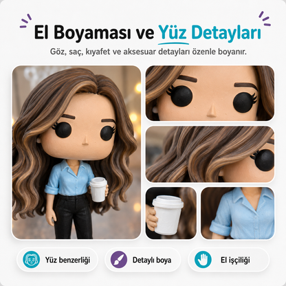Kişiye Özel Pop Stil Mono Figür Mono Figür